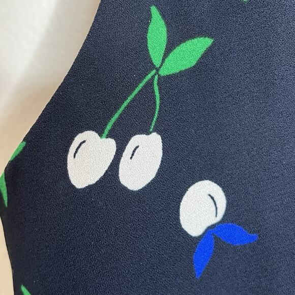 Banana Republic Cherry Print Cami Tank Top Womens Size Small Fruit Cherries - Picture 2 of 6